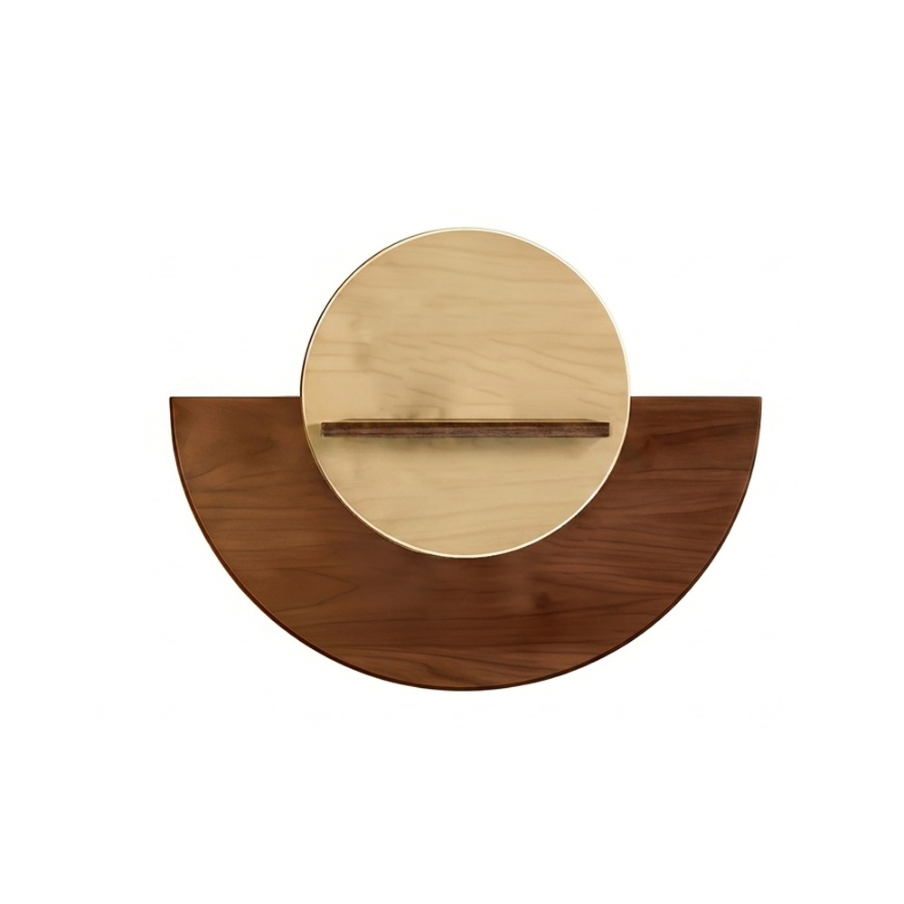 Flower Wall Panel - Oval Wood Wall Mount Flower Shelf