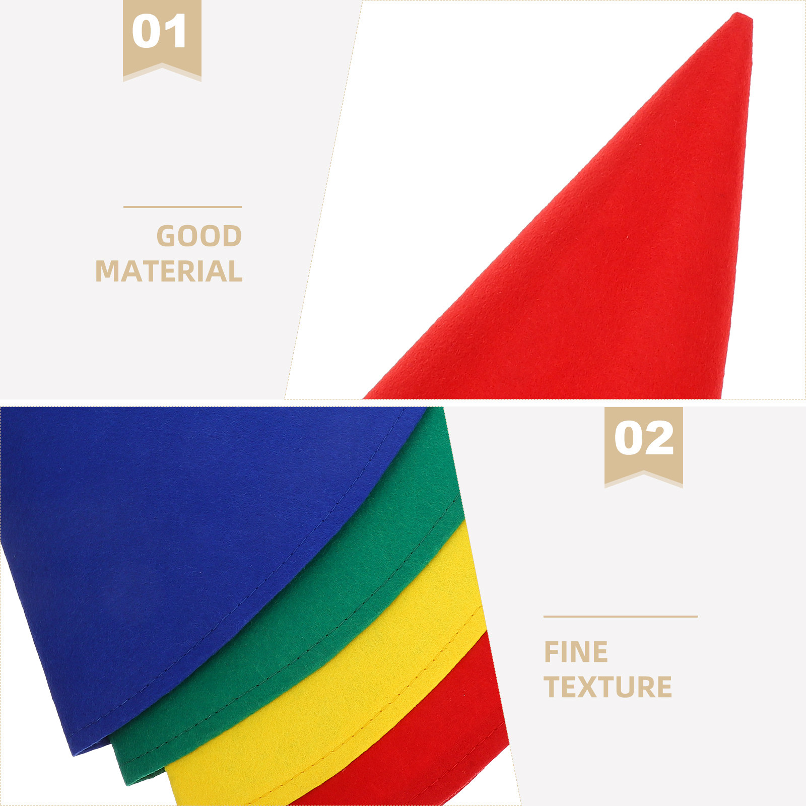 4Pcs Felt Cone Gnome Hats Soft - Party Hat Cone ulasan dan harga