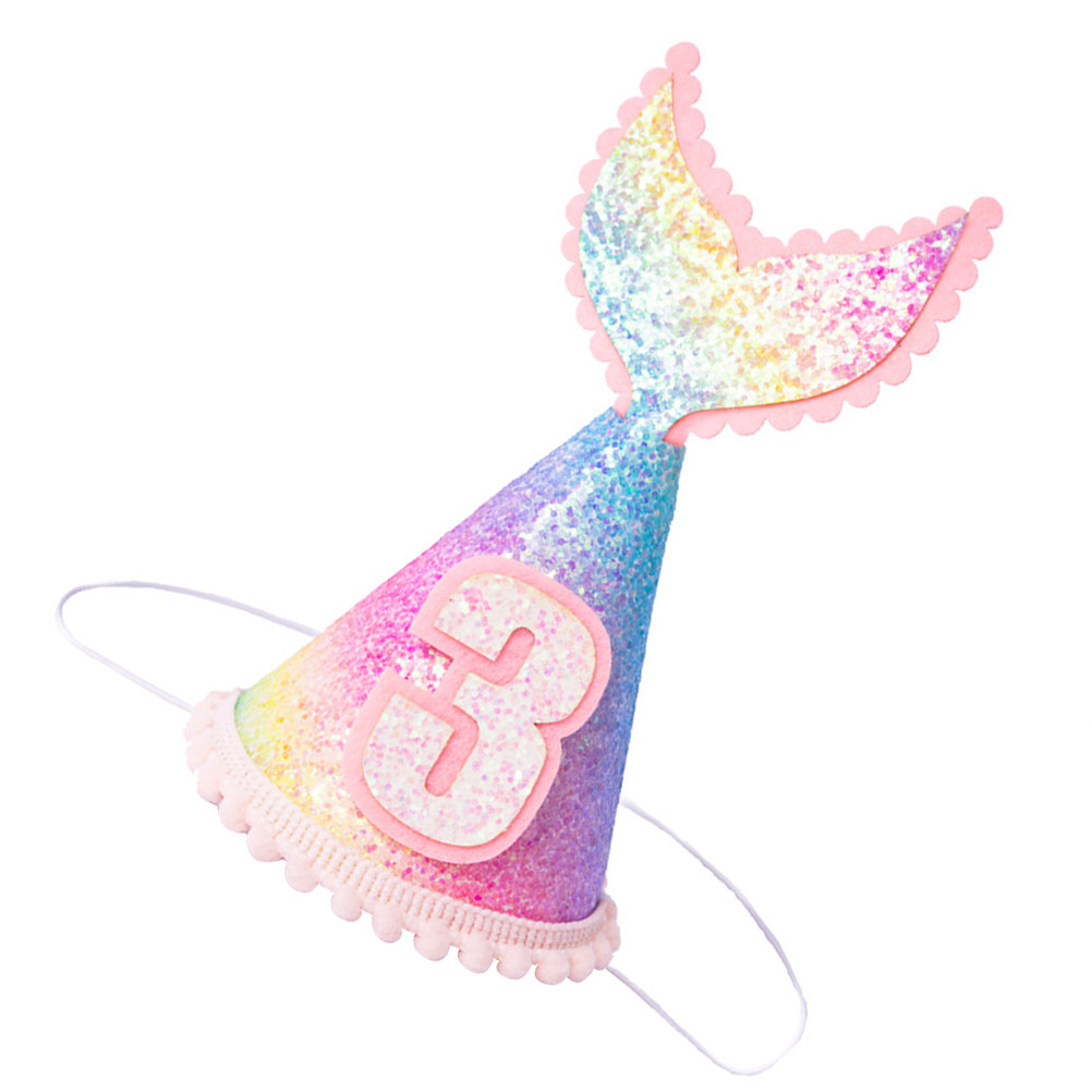 1Pcs Sequined Mermaid Party Ha - Party Hat Cone ulasan dan harga