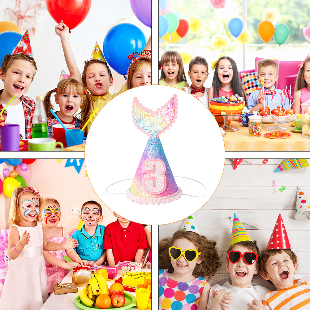 1Pcs Sequined Mermaid Party Ha - Party Hat Cone ulasan dan harga