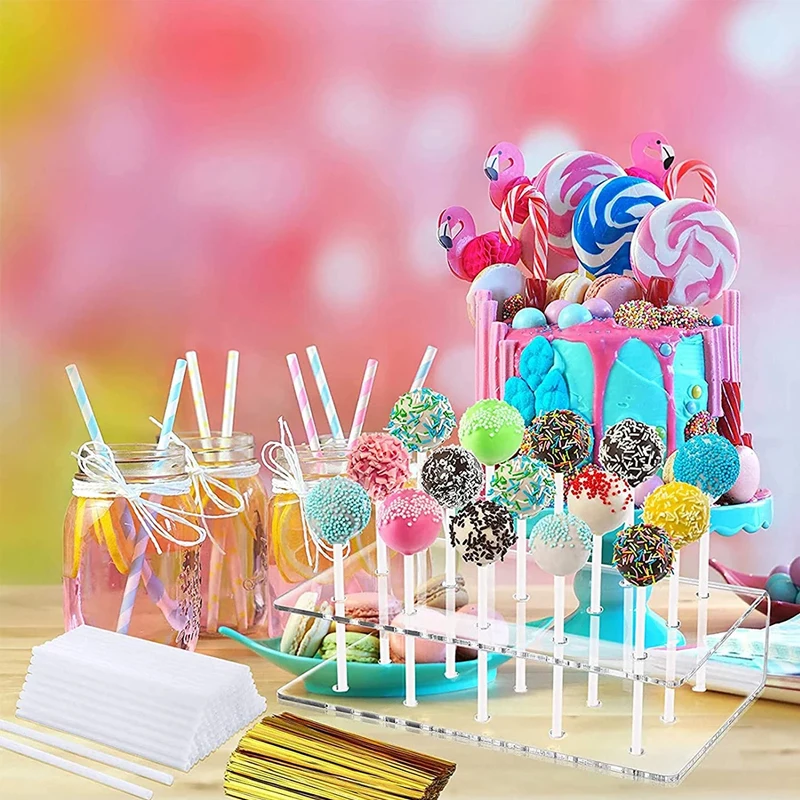 Hole Cake Pop Stand Candy Disp - Cotton Candy Cone ulasan dan harga