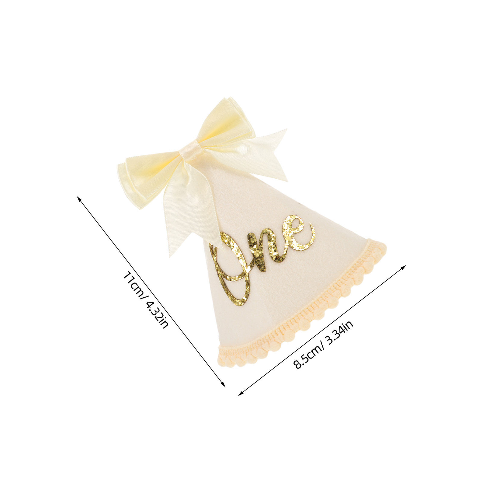 Birthday Hat Felt Bow 1St Birt - Party Hat Cone ulasan dan harga