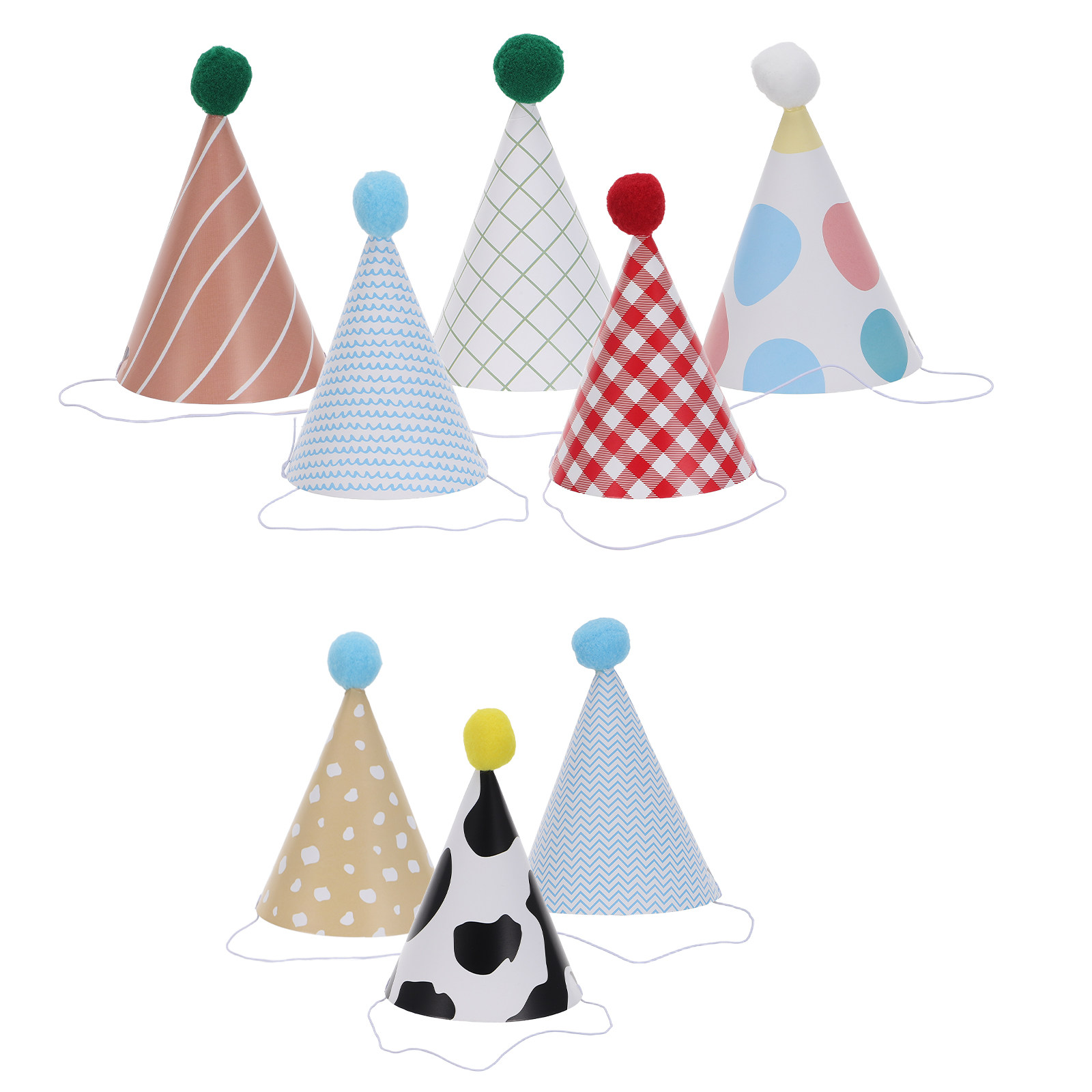 9Pcs Birthday Party Hats Paper - Party Hat Cone ulasan dan harga