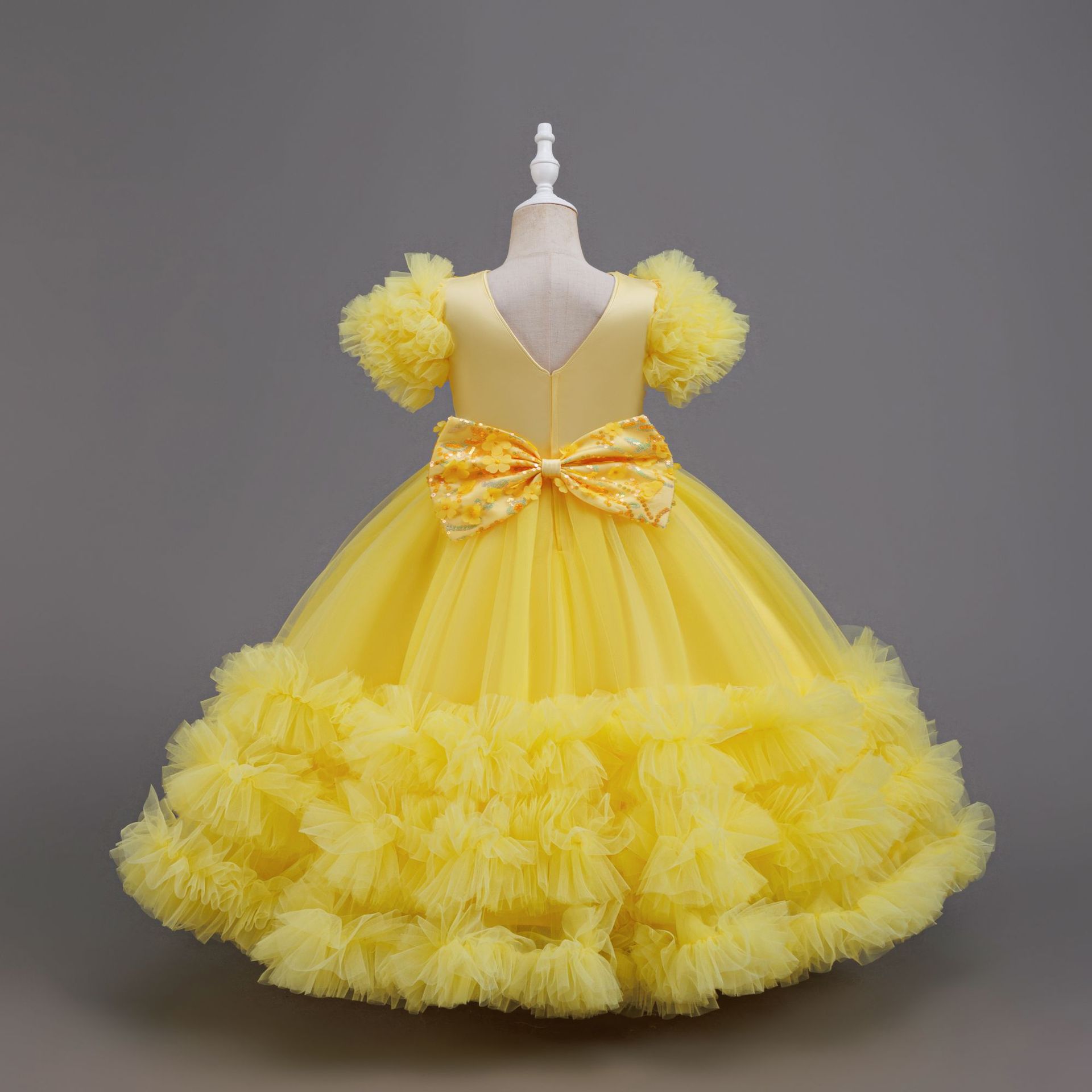 Girls Summer Yellow Sequin Wed - Glitter Tablecloth ulasan dan harga